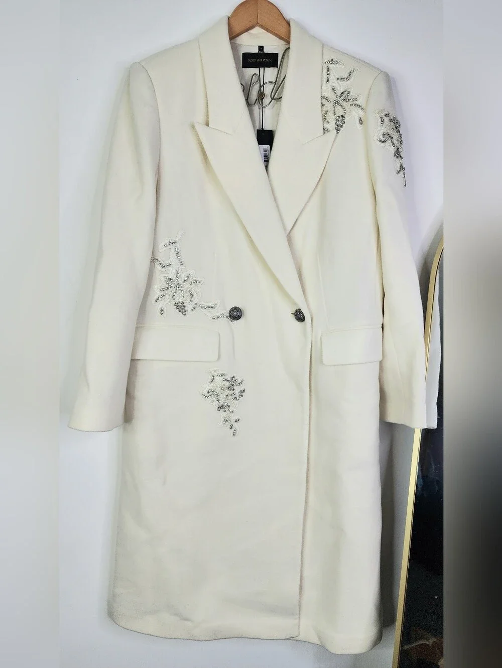 Kobi Halperin Mayer Double-Faced Wool Double-Breasted Coat - Ivory, Medium